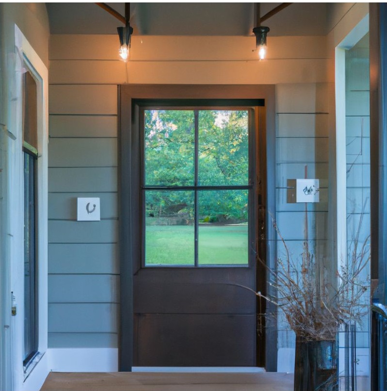 Entryway with Wood