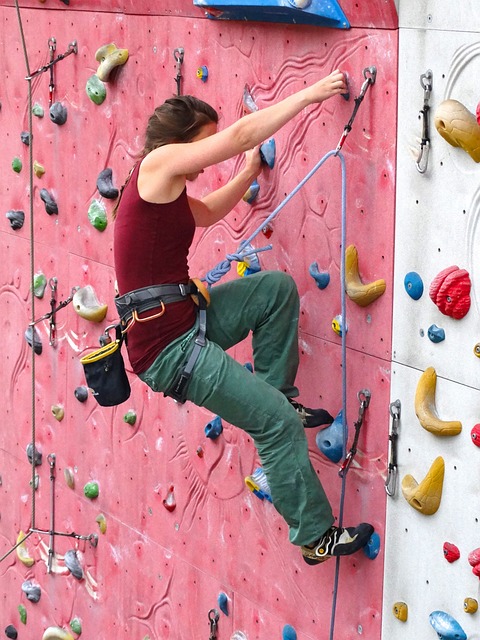 Climbing Wall at Maggie Daley Park