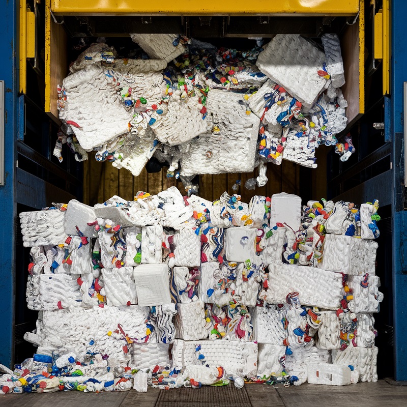 Styrofoam recycling process