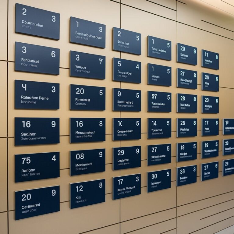 Wall Directory Signs feature