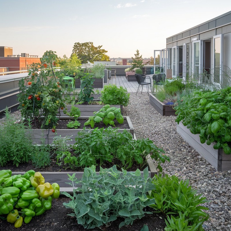 vegetable garden rooftop